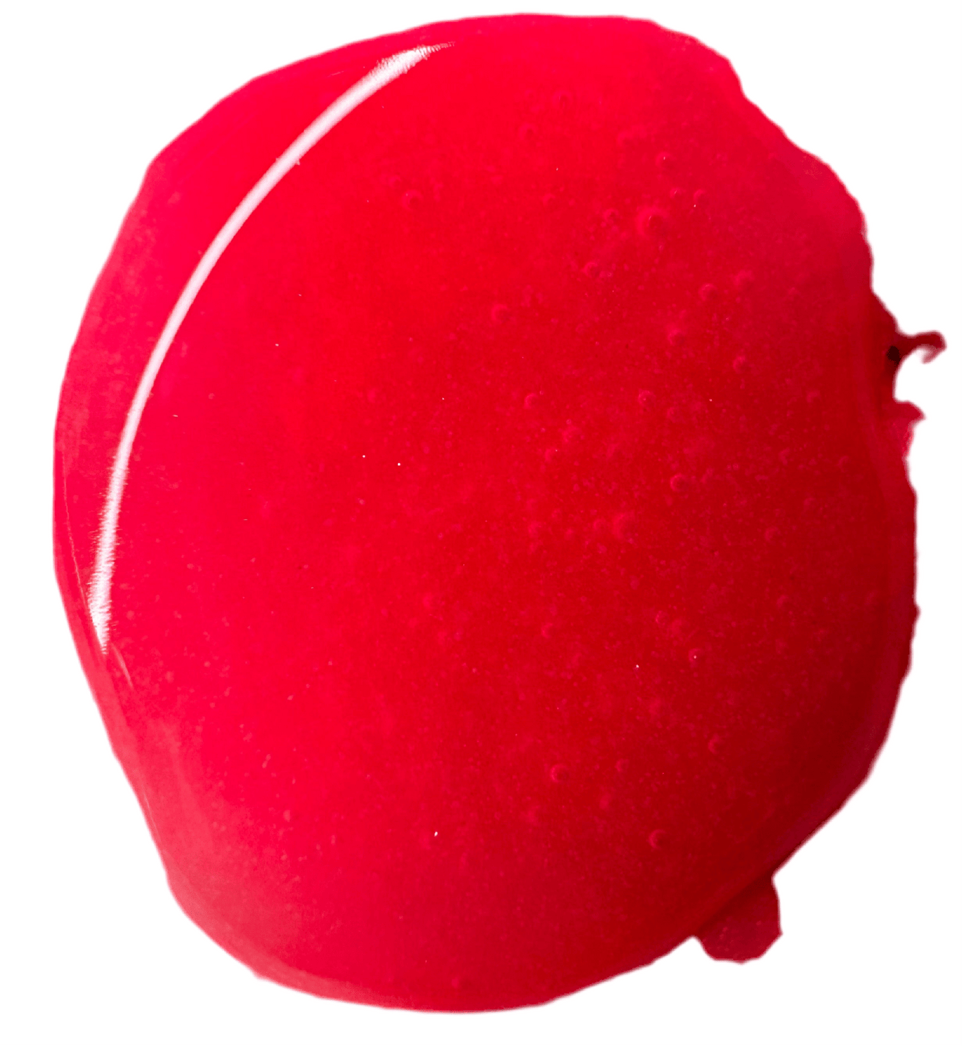 Neon red acrylic powder from Pool Party Collection for vibrant nail art.