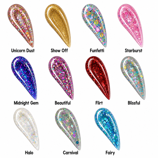 Nail Glitter Acrylic Powders 1 - Drip Lab Nail Co.