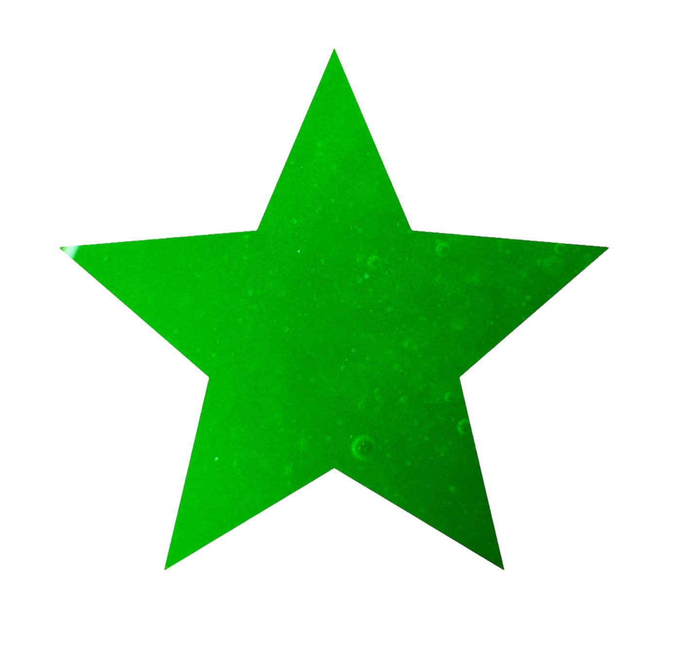 Neon green star representing vibrant Neon Nail acrylics from the Pool Party Collection.