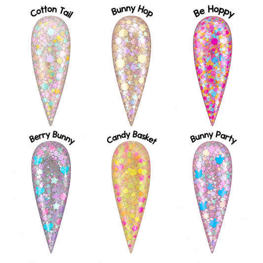 Easter Pastel Glitter Acrylic Nail Powder – Peep This | Drip Lab