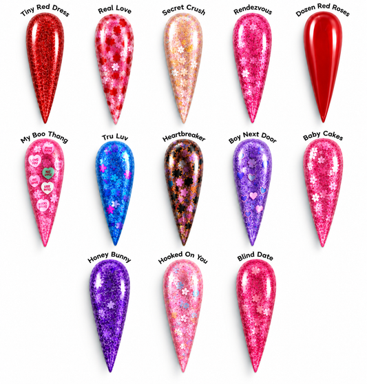 Tainted Luv – Valentine's Day Acrylic Nail Powder Collection | Drip Lab