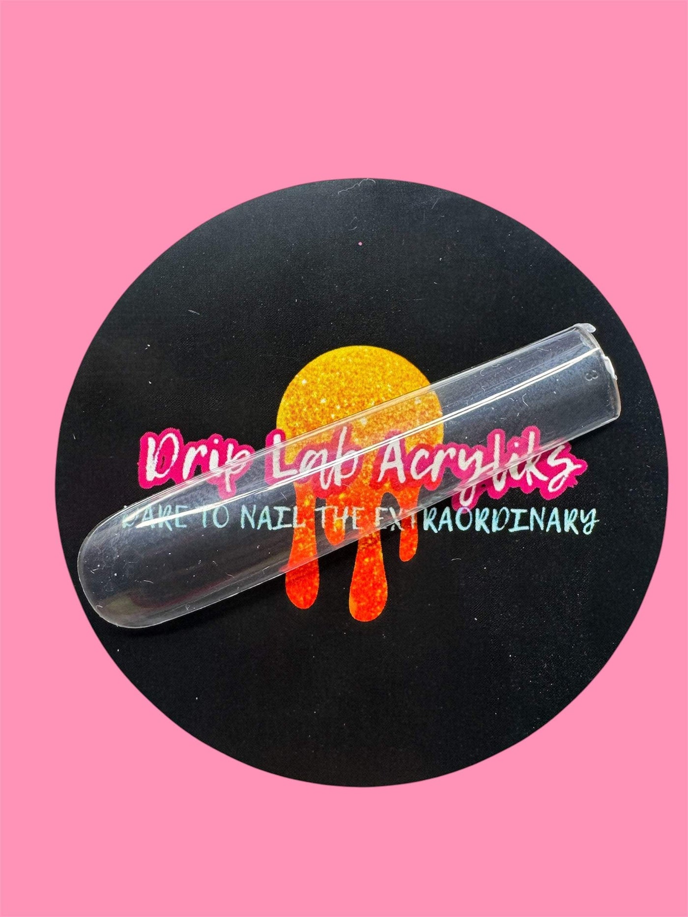 Full Cover Tapered Square 3 XL Nail Tips, Clear Acrylic, 240 Pieces Box.